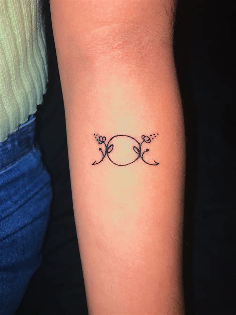 triple moon goddess tattoo